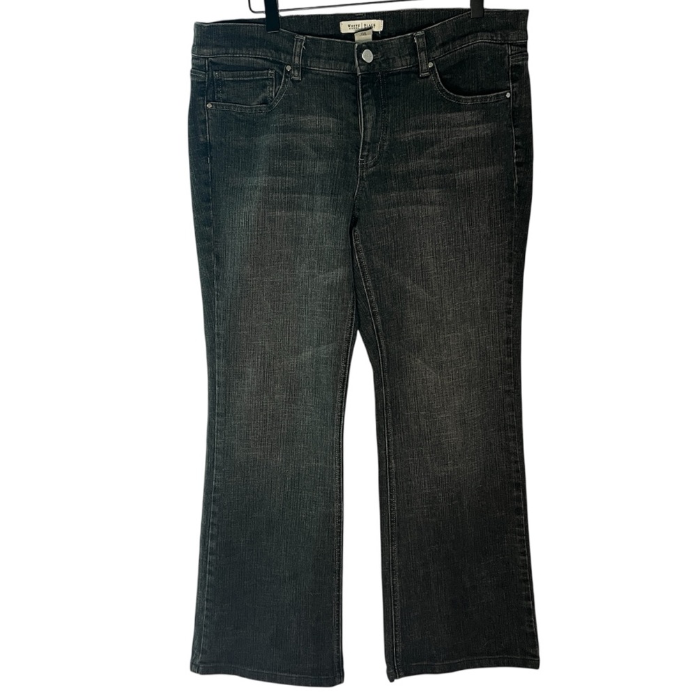 White House Black Market Dark Wash Boot Cut Jeans